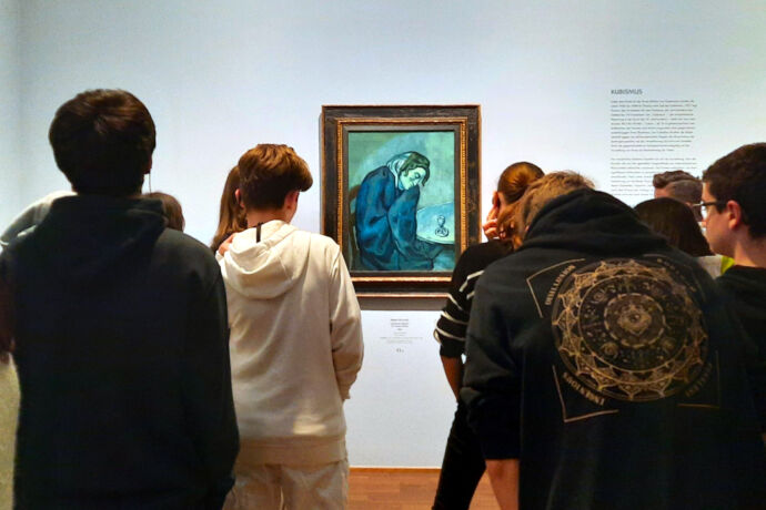 Die 4. Klassen besuchen die Albertina